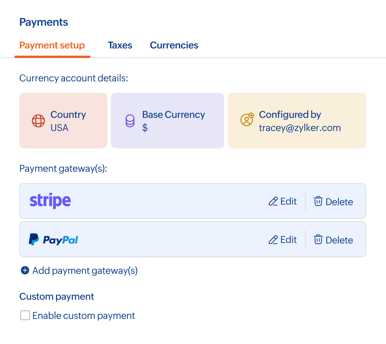 Website builder sidebar